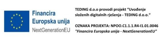 Financira Europska unija NextGenerationEU logo with project description in Croatian.