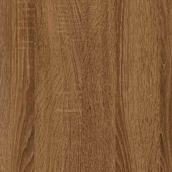 Close-up view of a wooden surface with a natural brown grain pattern and texture.