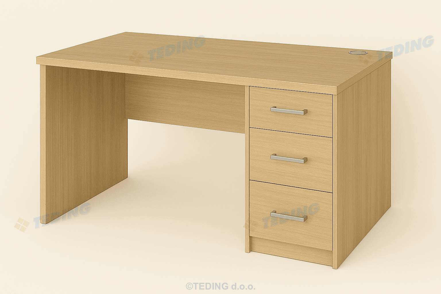 Stol Iveral s 3 Ladice