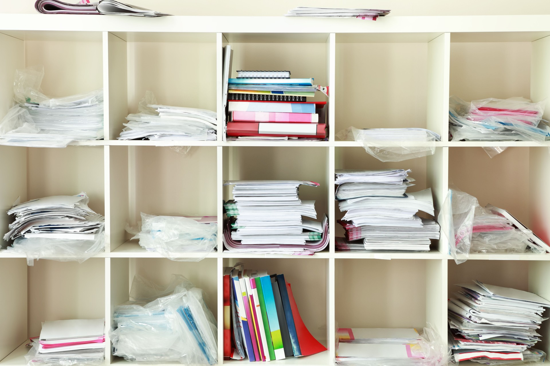 document shelves in teachers room